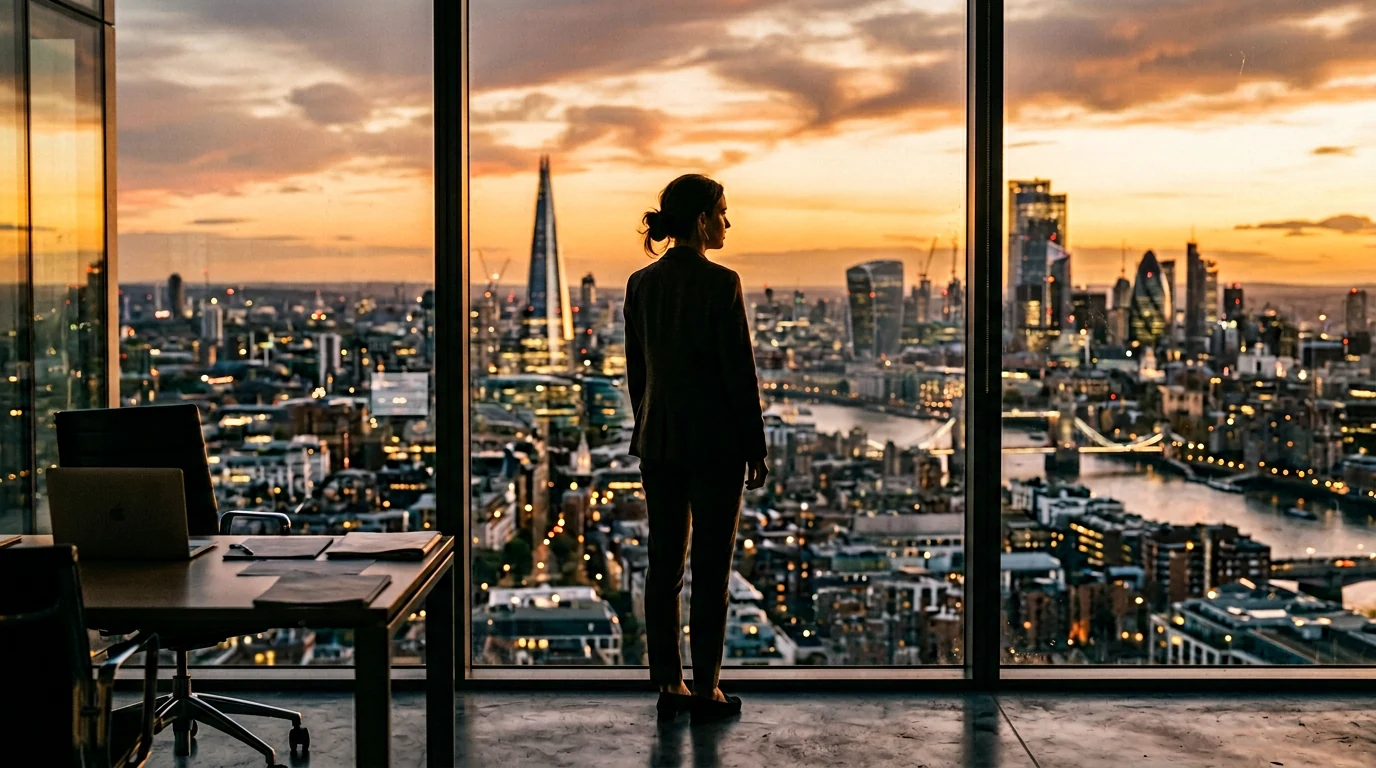 A moment of pause at golden hour — the zone